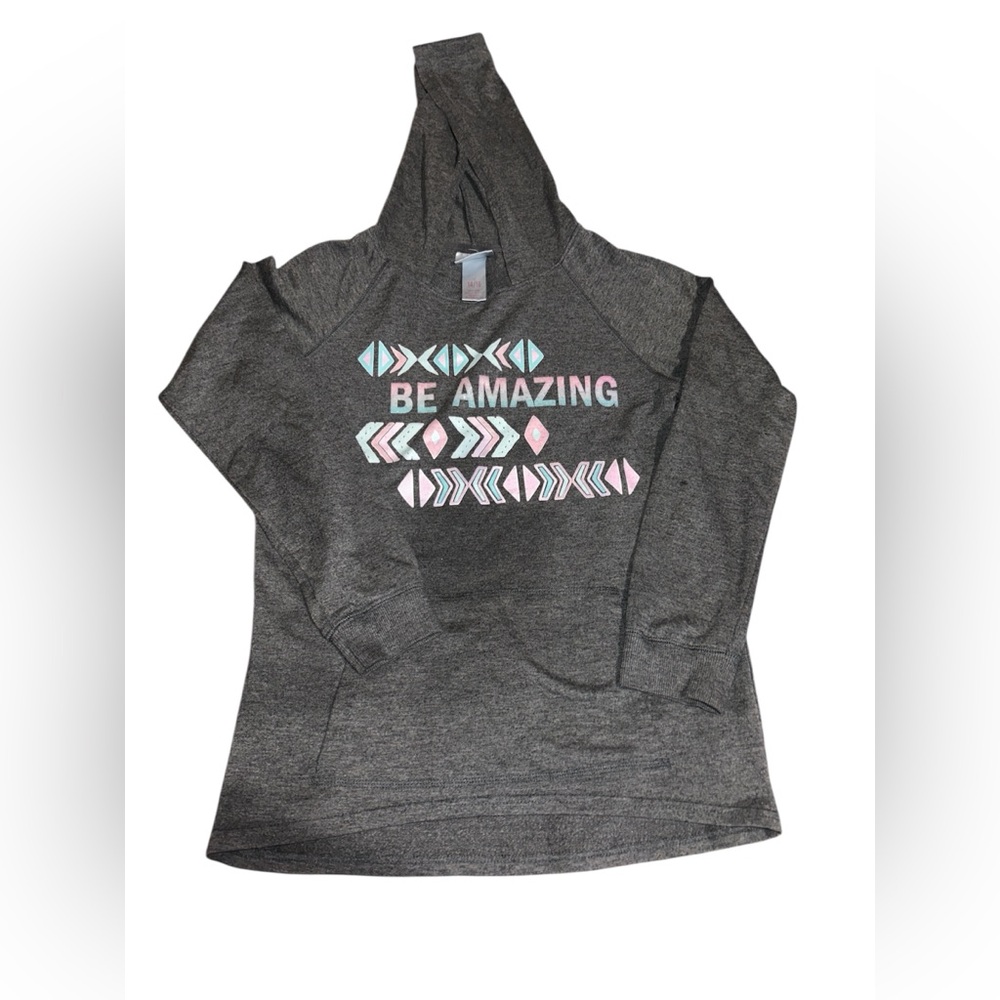 Gray 'Be Amazing' Hoodie